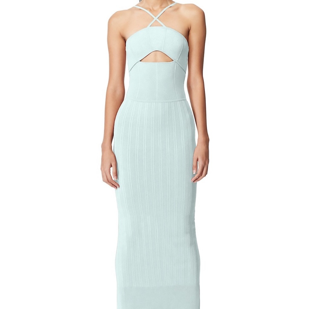HERVE LEGER Double Faced Cut out Dress